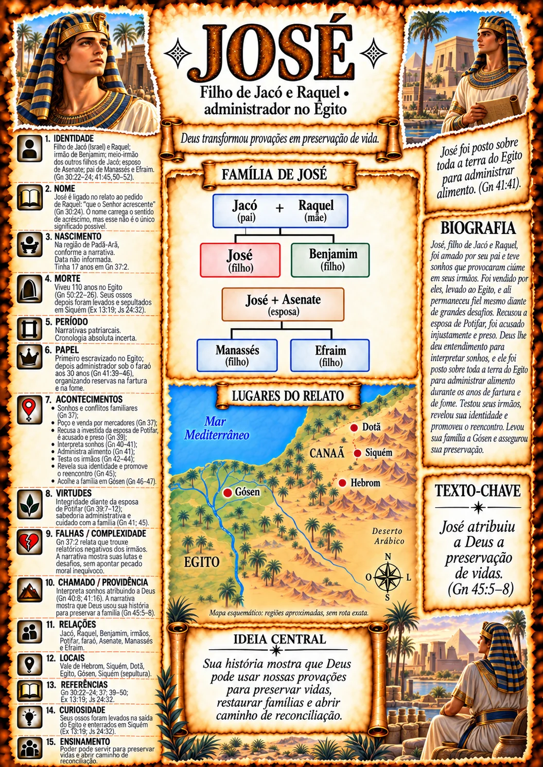 Ficha visual completa de José